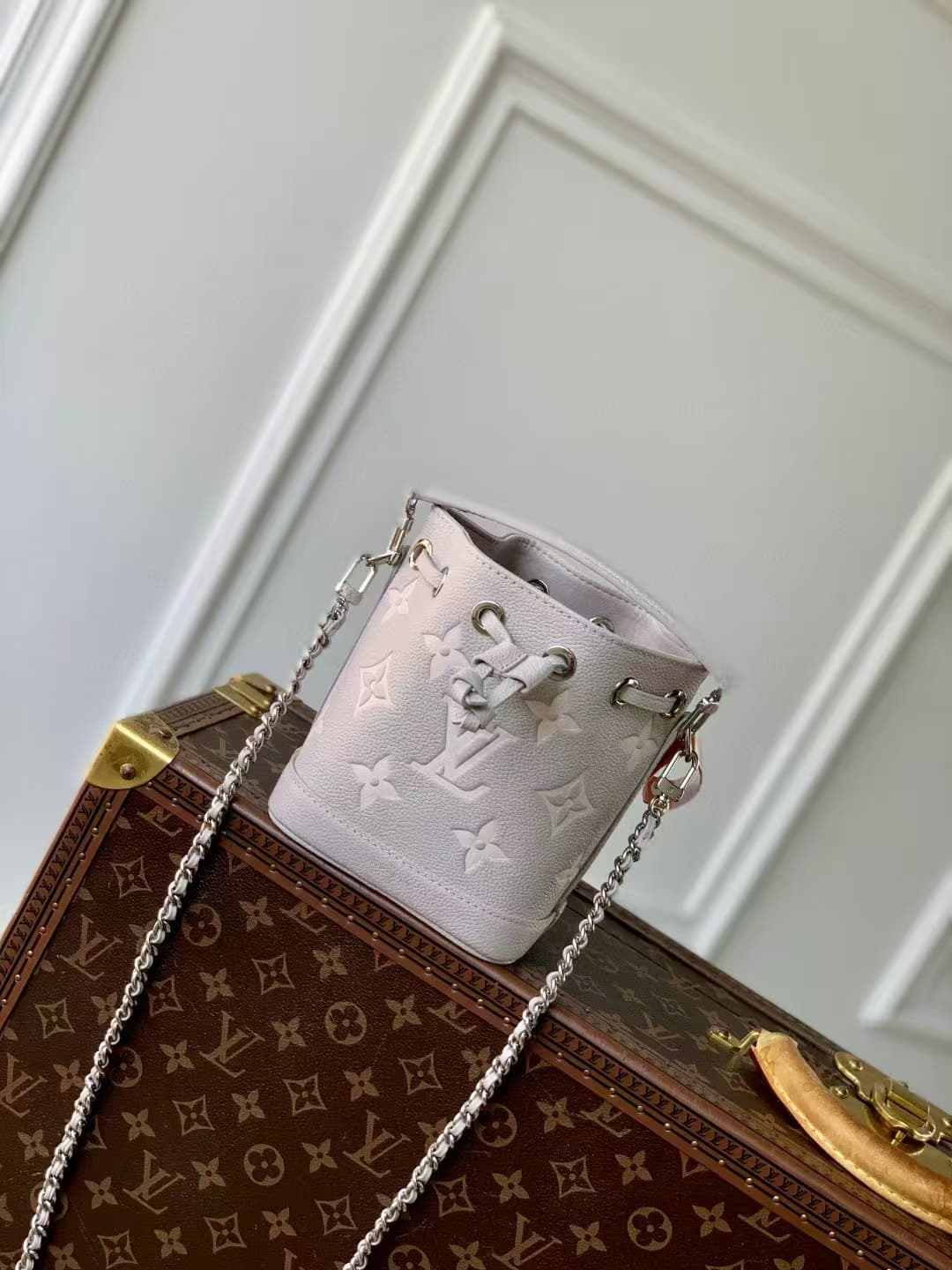 Louis Vuitton Nano Noé Embossed grained cowhide leather M46291 High
