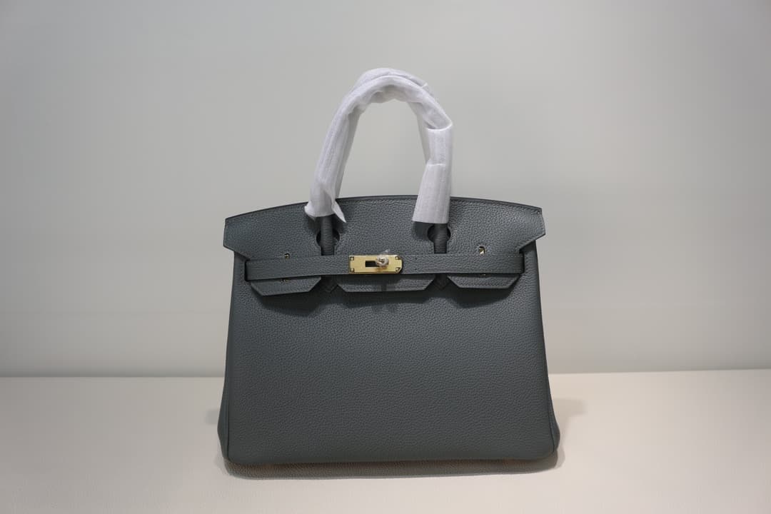Hermes Birkin 25/30/35cm Bag Togo Leather In Vert Amande WAX High