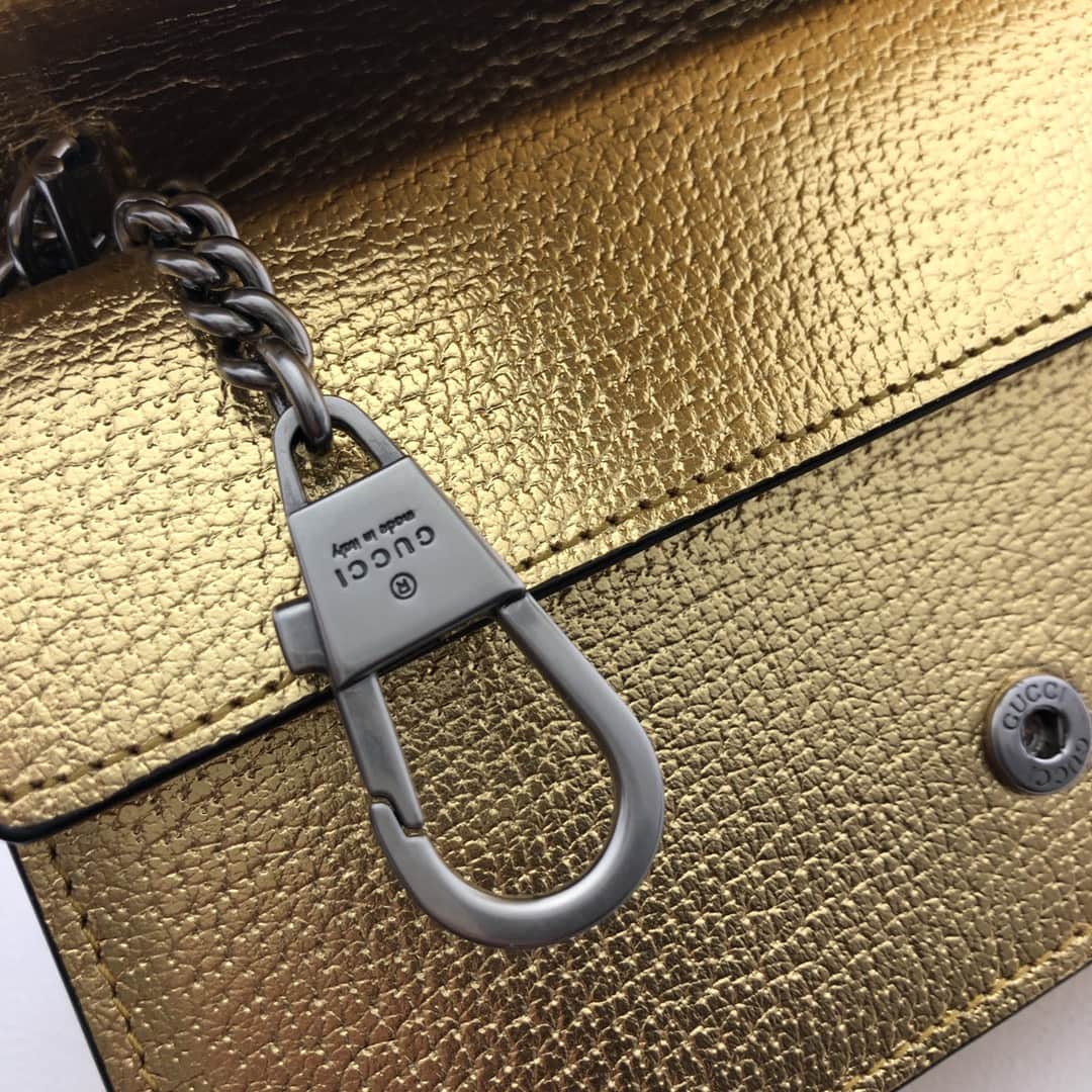 Dionysus super mini leather bag 476432 Gold high