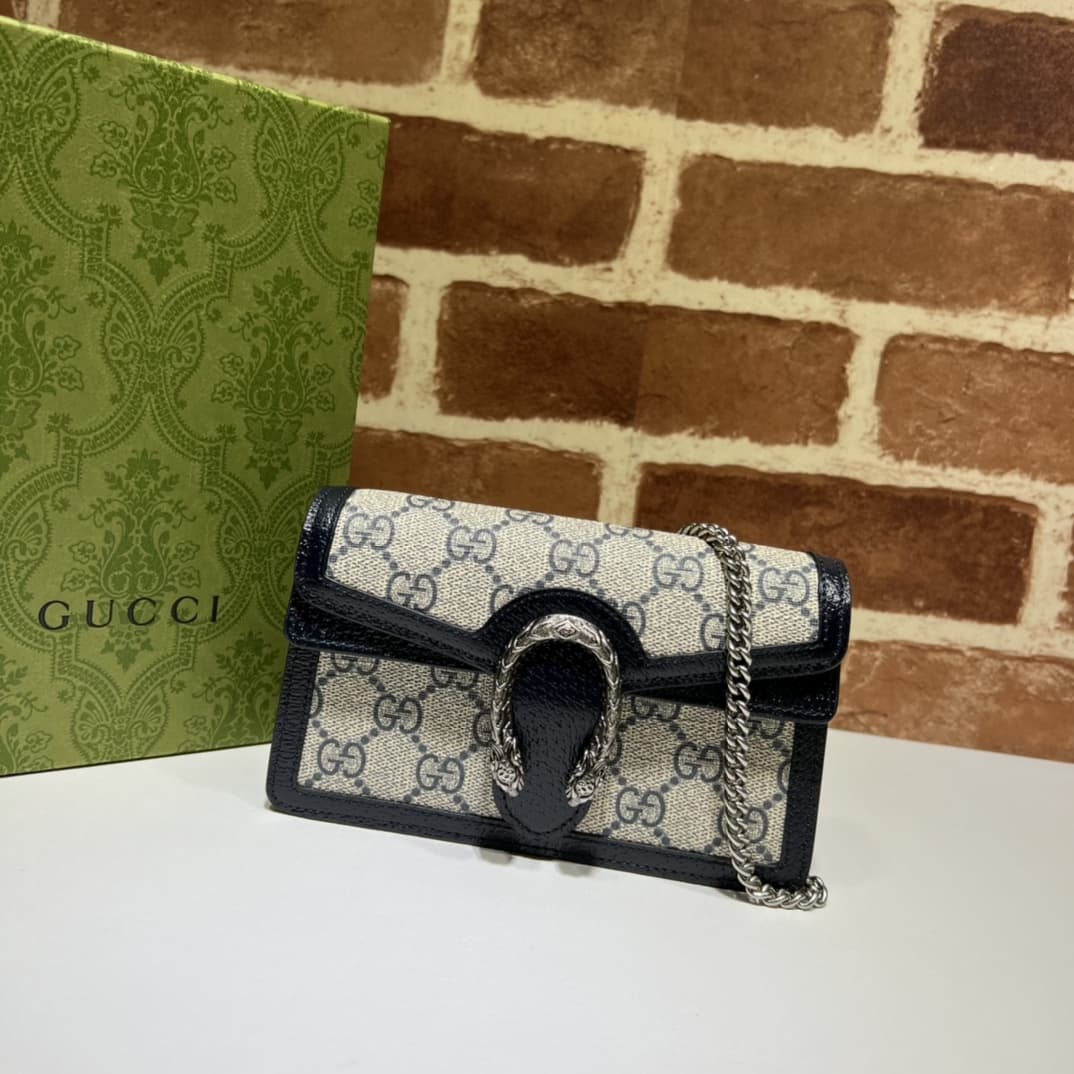 Dionysus GG Supreme super mini bag 476432 Dinim Blue high