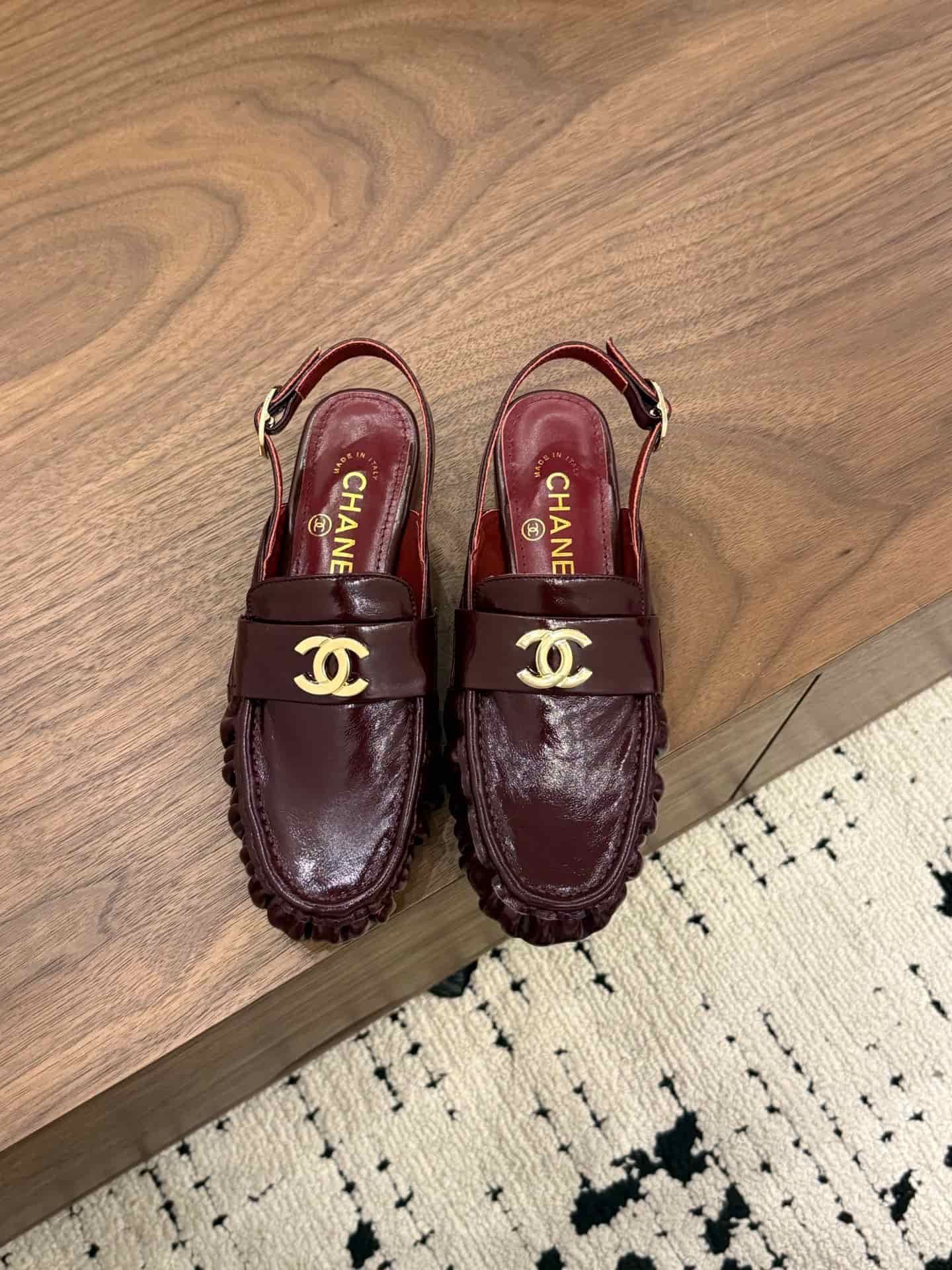 Chanel Slingback Loafer Shoes Women