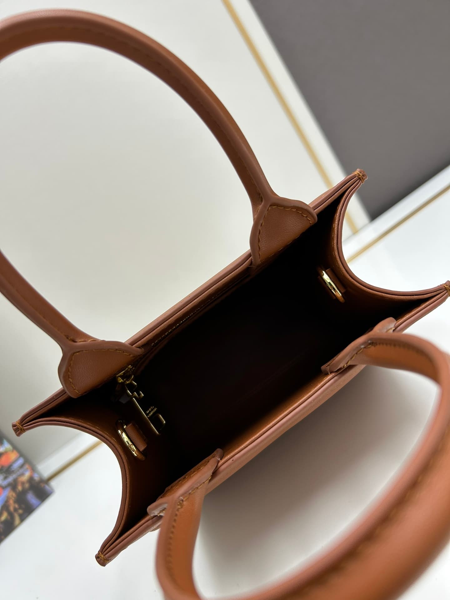 Dolce & Gabbana Mini DG Daily Tote Bag Brown Calfskin High