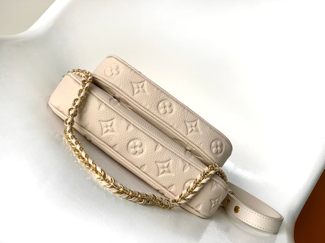 Louis Vuitton Multi Pochette Accessoires Crème Beige Monogram Empreinte Leather M46568 High