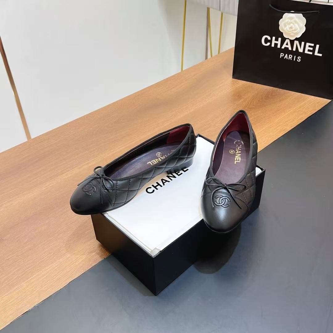 Chanel Ballet Flat Shoes Women