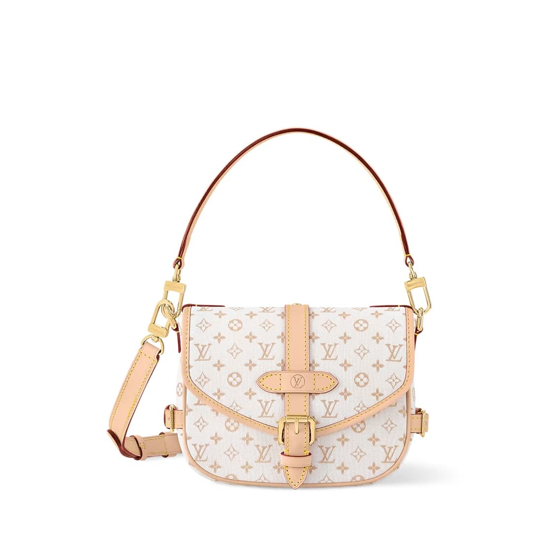 Louis Vuitton Saumur BB Mastic Cream Polyamide M12327 TOP