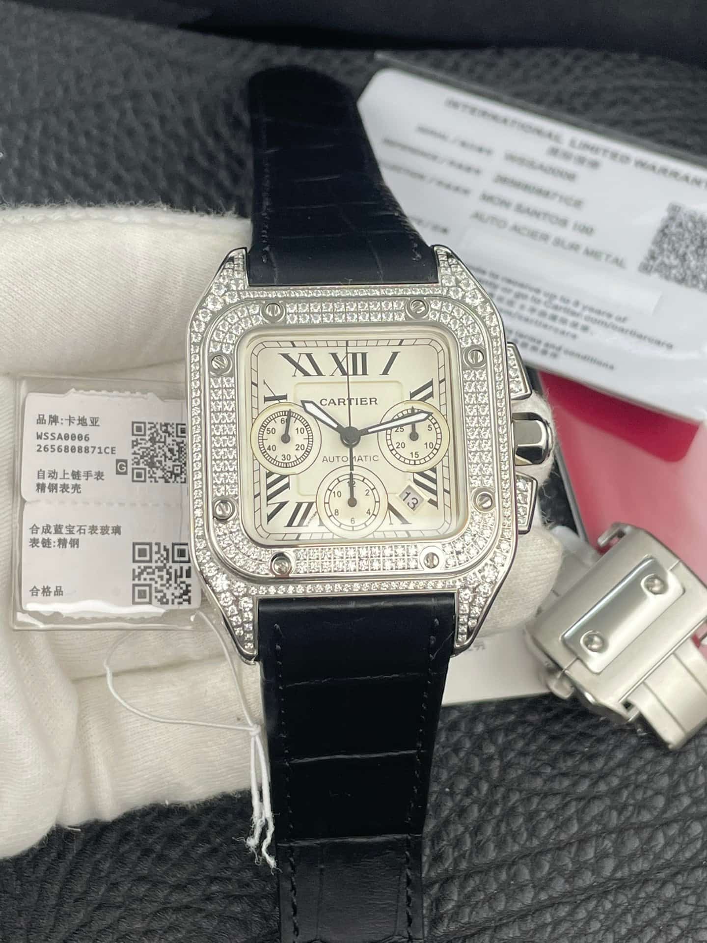 Cartier Santos 100 XL Chronograph Automatic Watch TOP