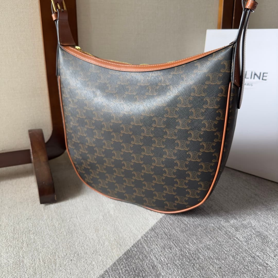 Celine Heloise Bag in Triomphe Canvas High