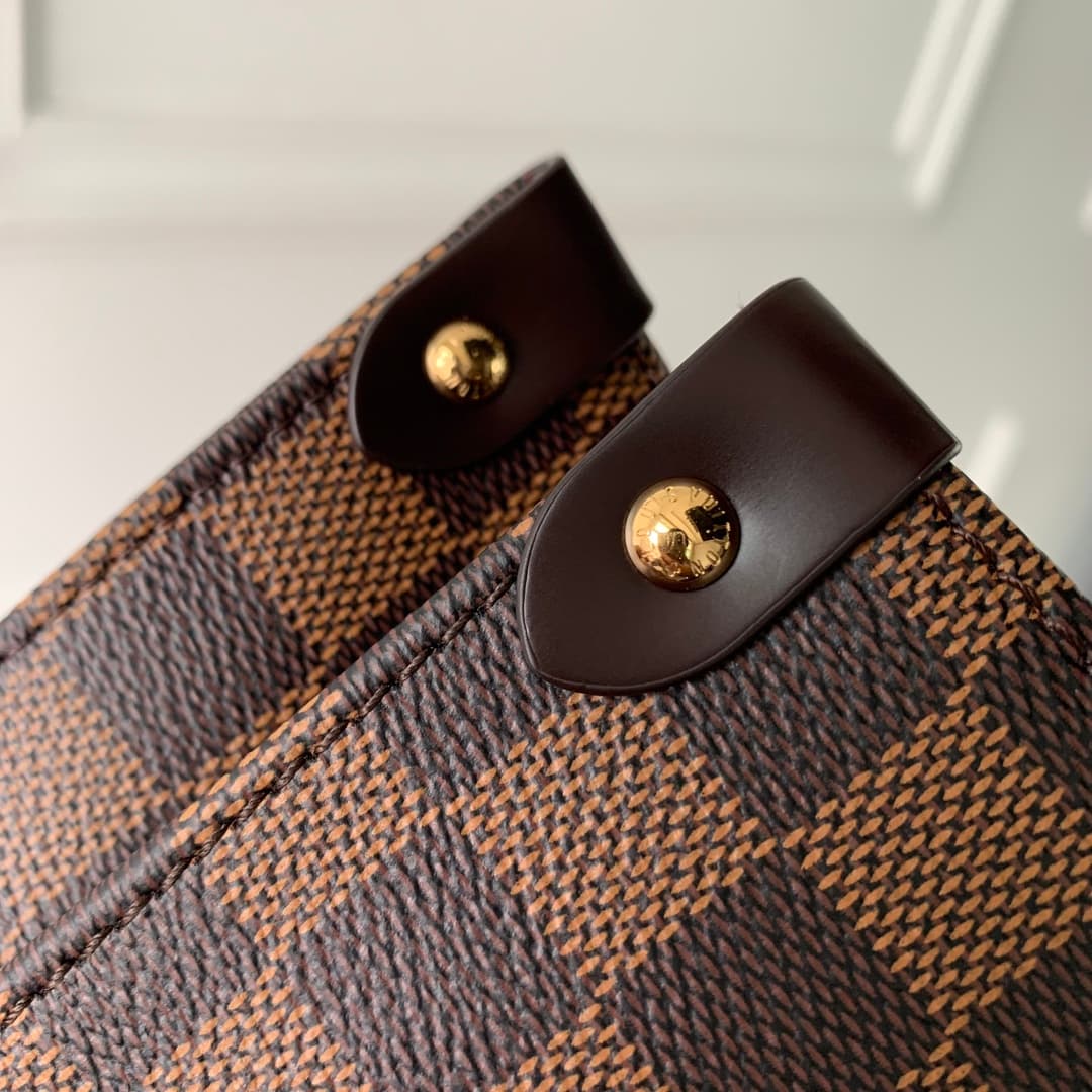 Louis Vuitton Damier Ebene OnTheGo MM Tote Bag N00065 High