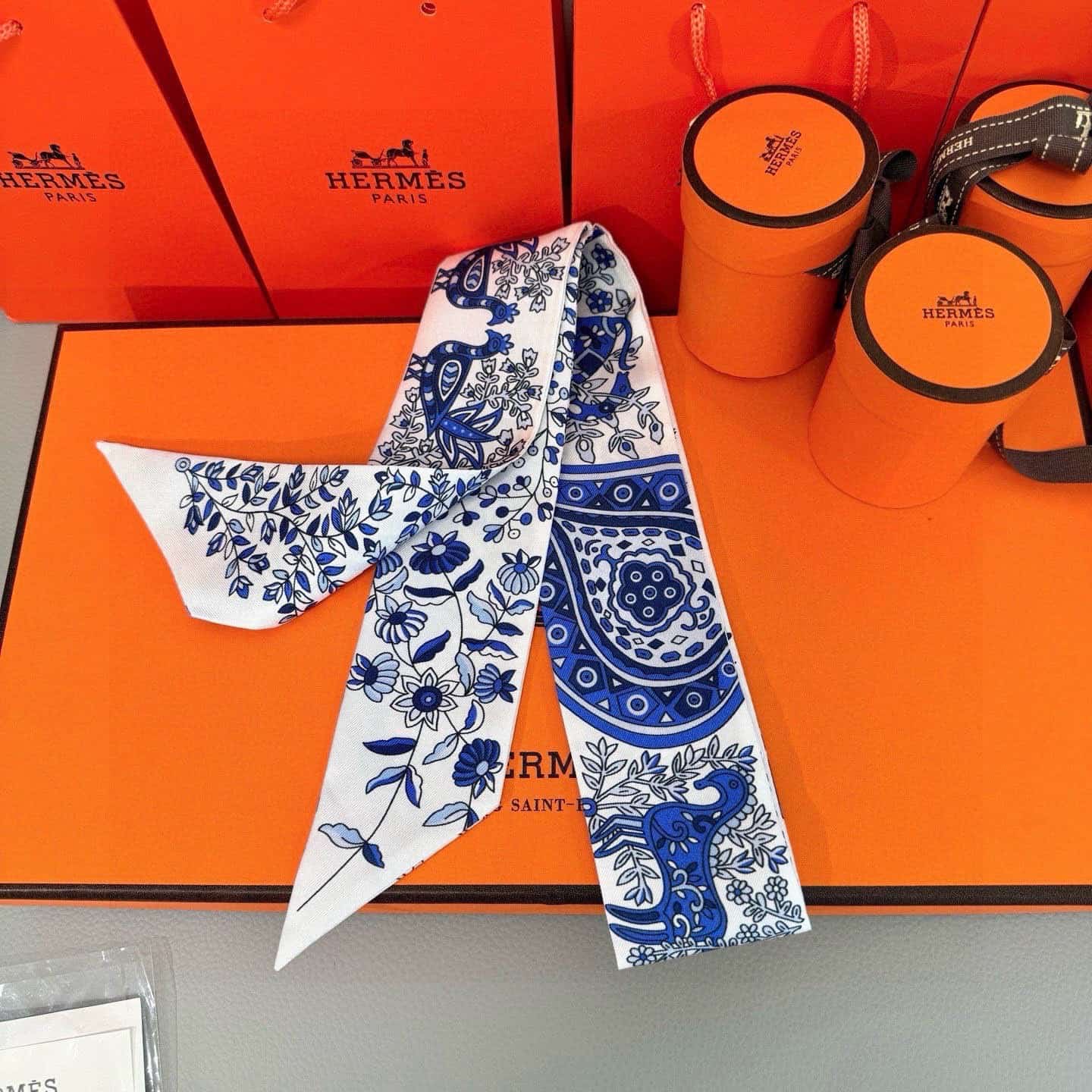 Hermes Silk Twilly scarf