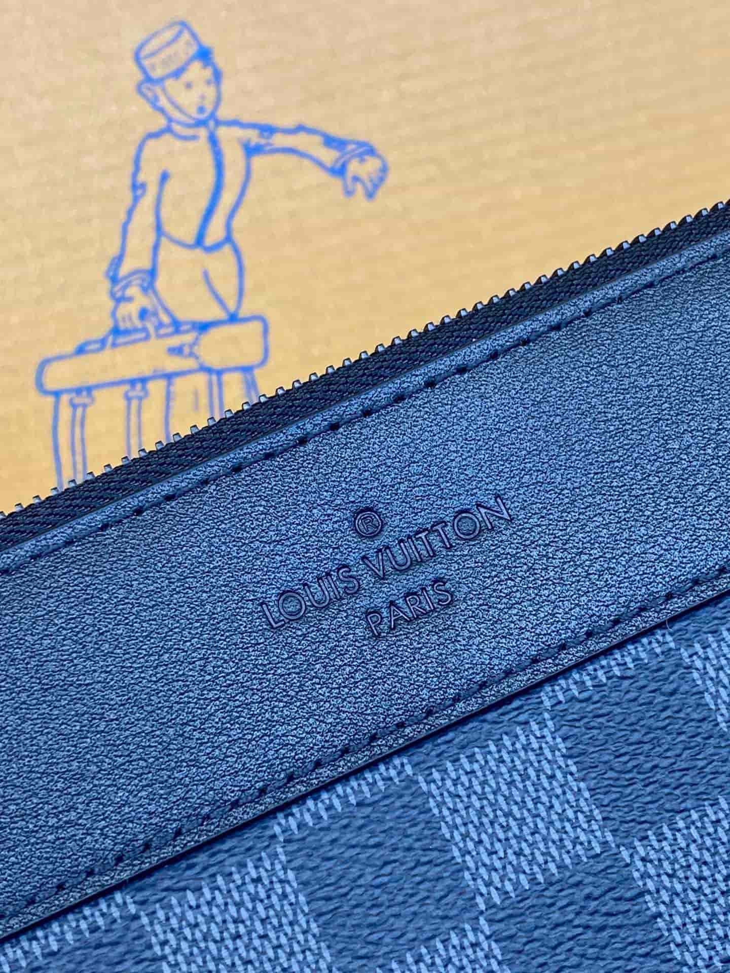 Louis Vuitton Pochette Voyage Souple Damier Ebene coated canvas M82545 High