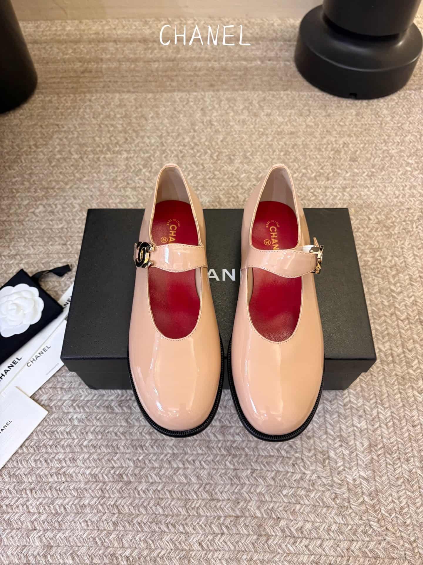 Chanel Patent Calfskin Mary Jane Flats