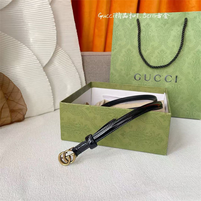 Gucci GG belt with Double G buckle 13mm