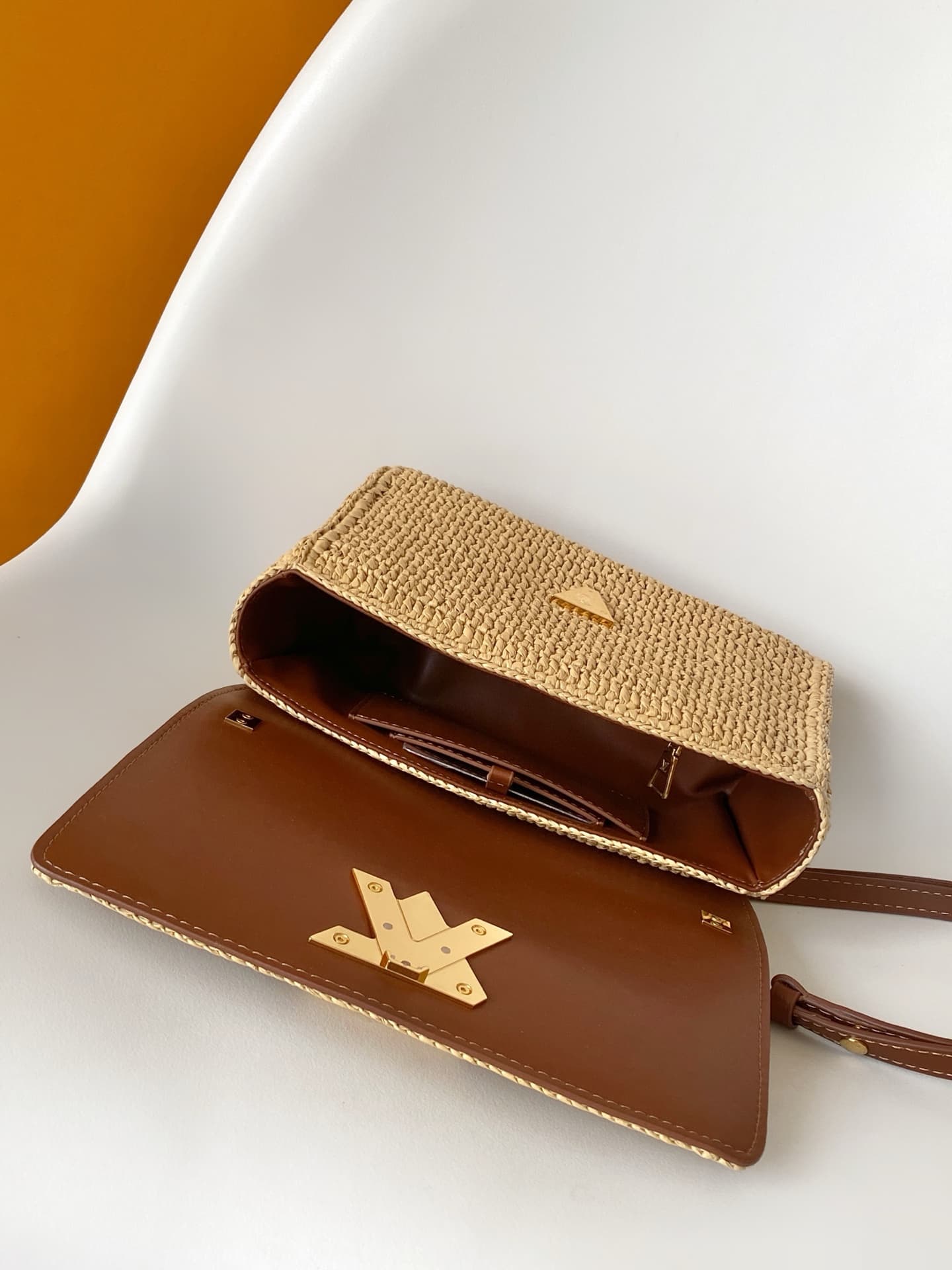 Louis Vuitton Twist PM Slim Brown Raffia M14309 High