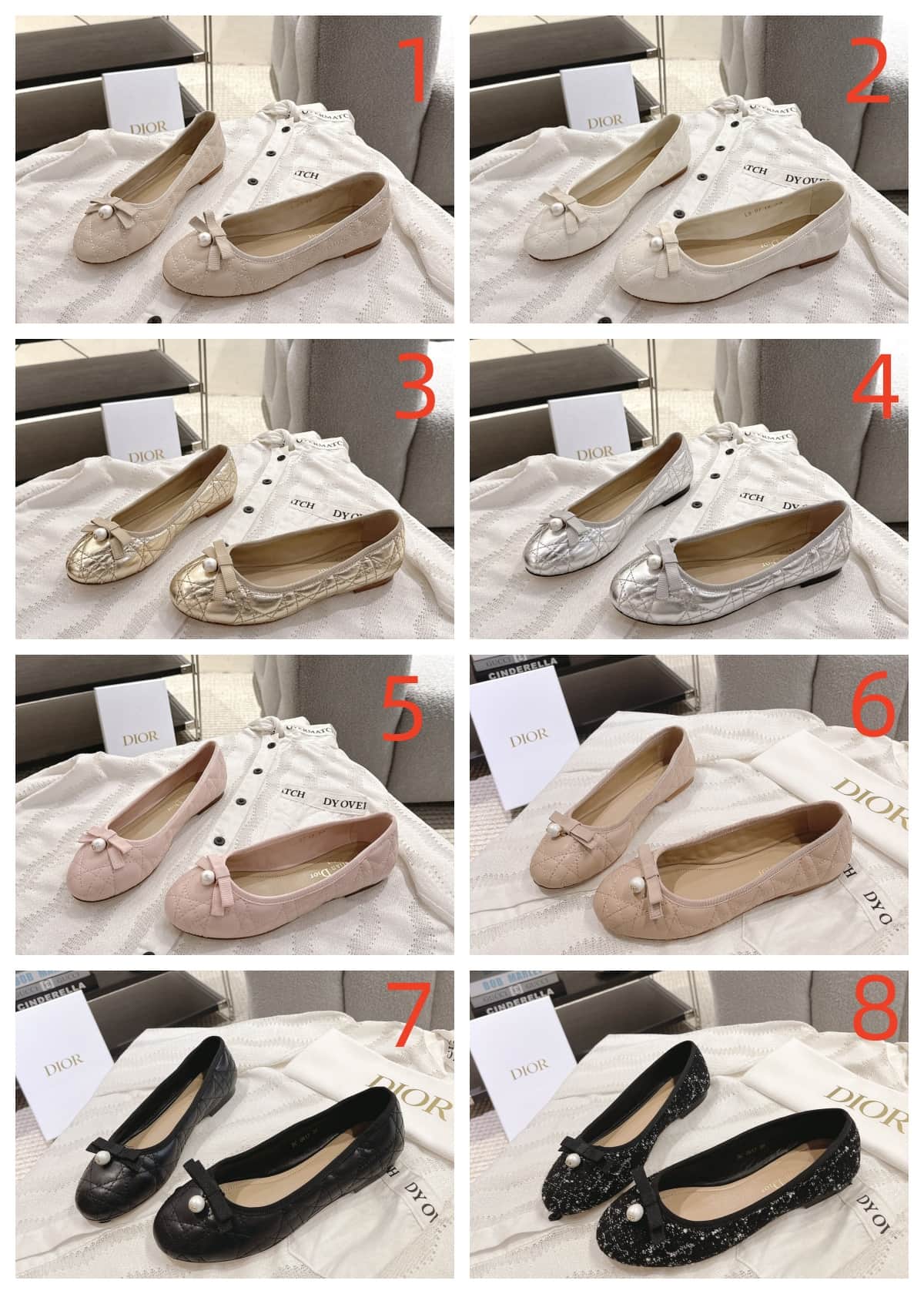 Dior Ballet Flat Shoes Women