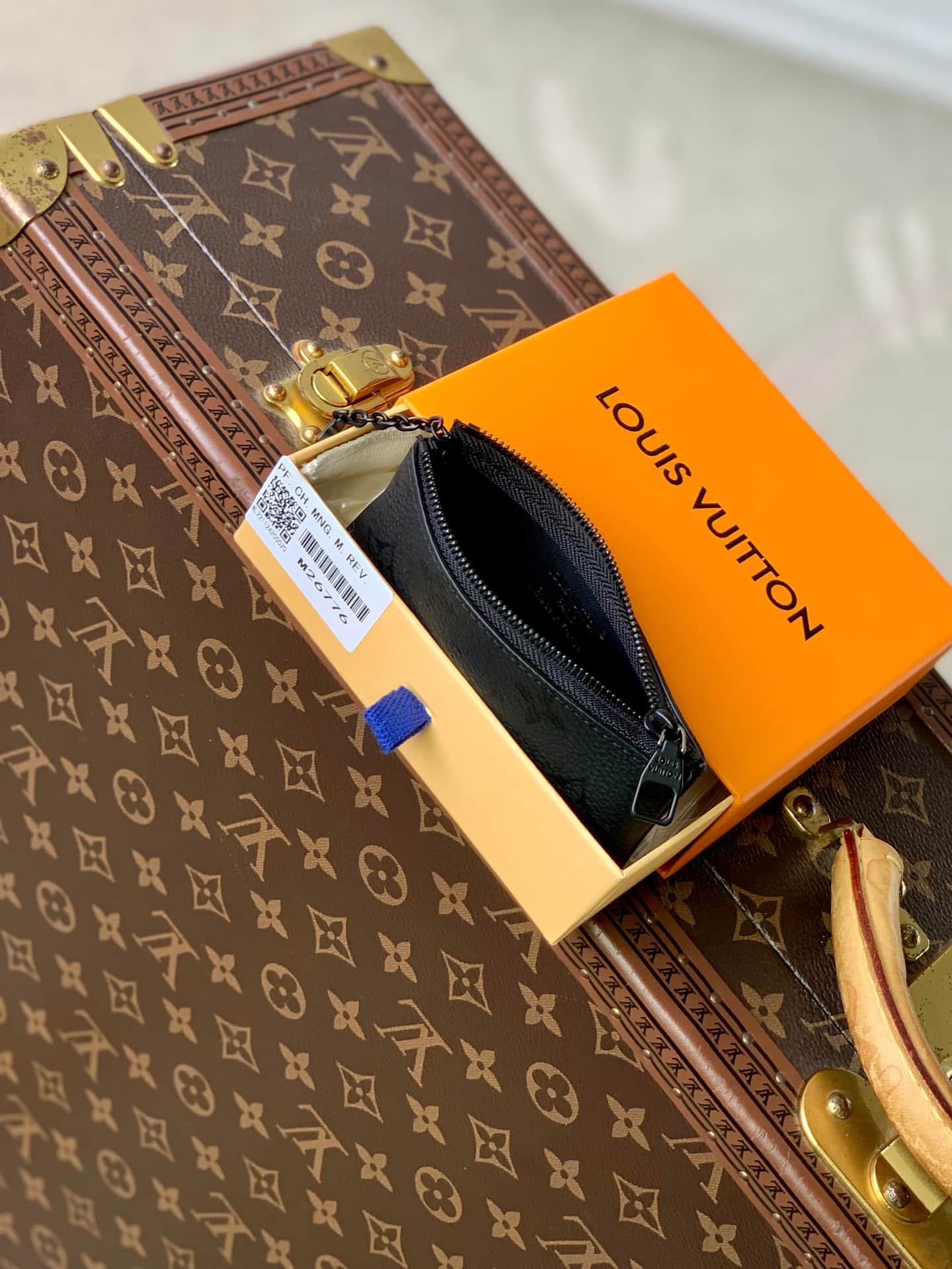Louis Vuitton Key Pouch Black Monogram Midnight coated canvas M26776 High