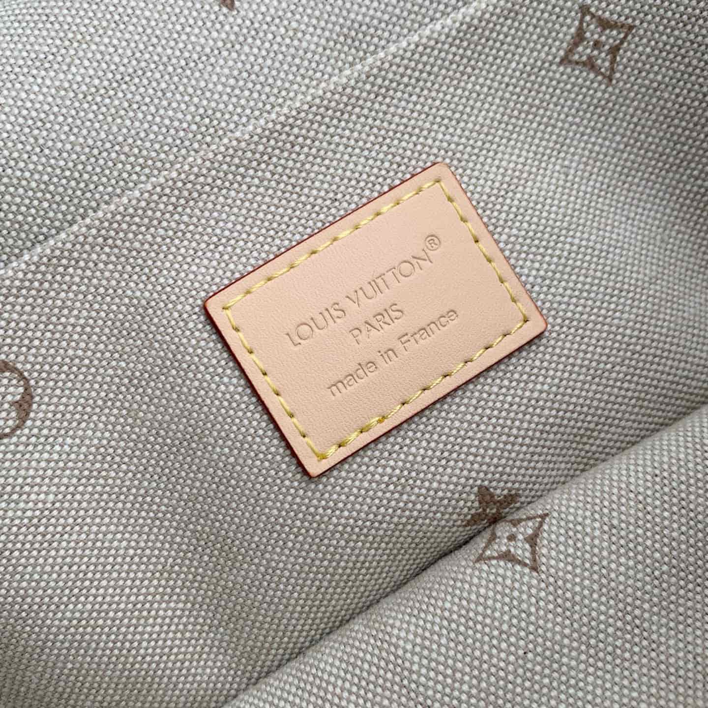 Louis Vuitton Nice Mini Rose Ruban Pink Monogram Emblème cotton canvas M29667 High