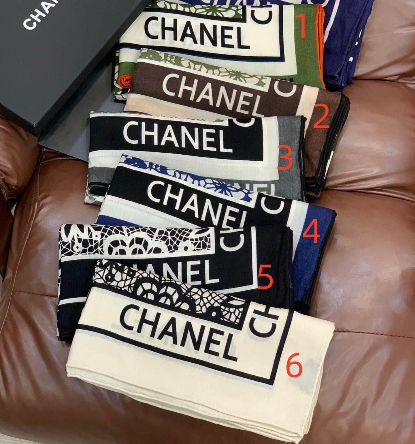 Chanel silk scarf