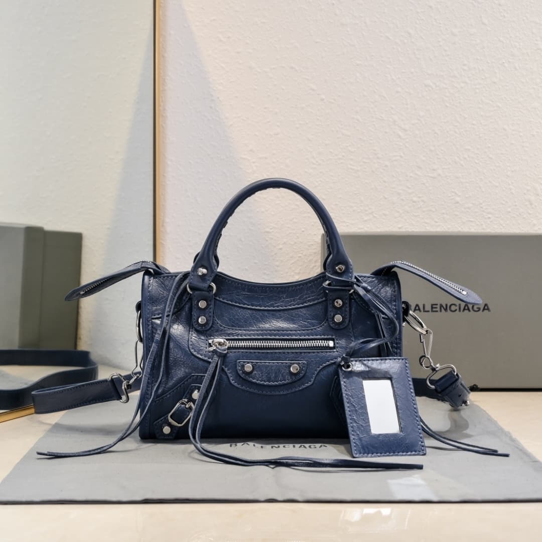 WOMEN'S LE CITY MINI BAG Lambskin & Silver Metal High