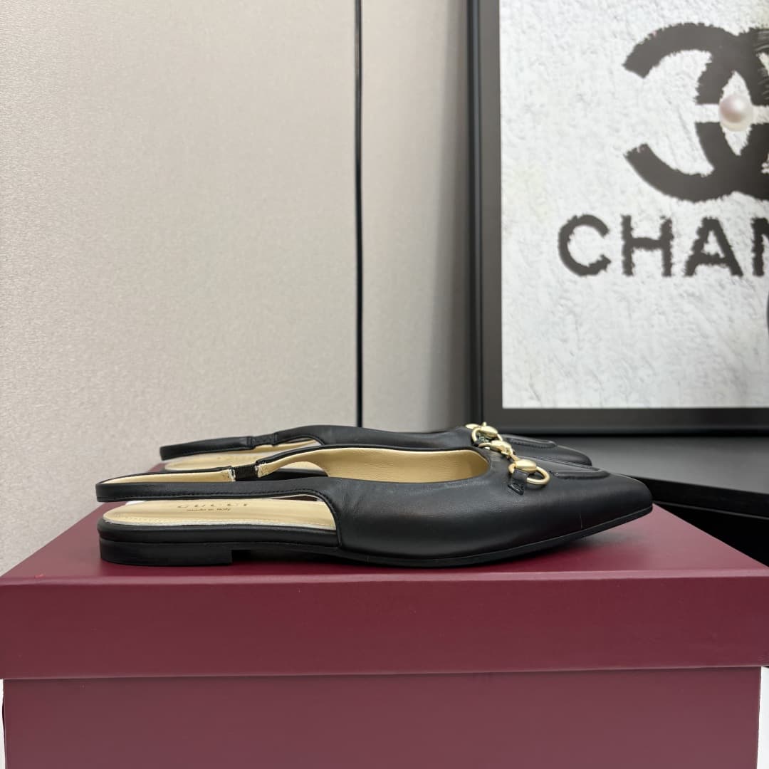 Gucci Leather Slingback Pump Shoes Women