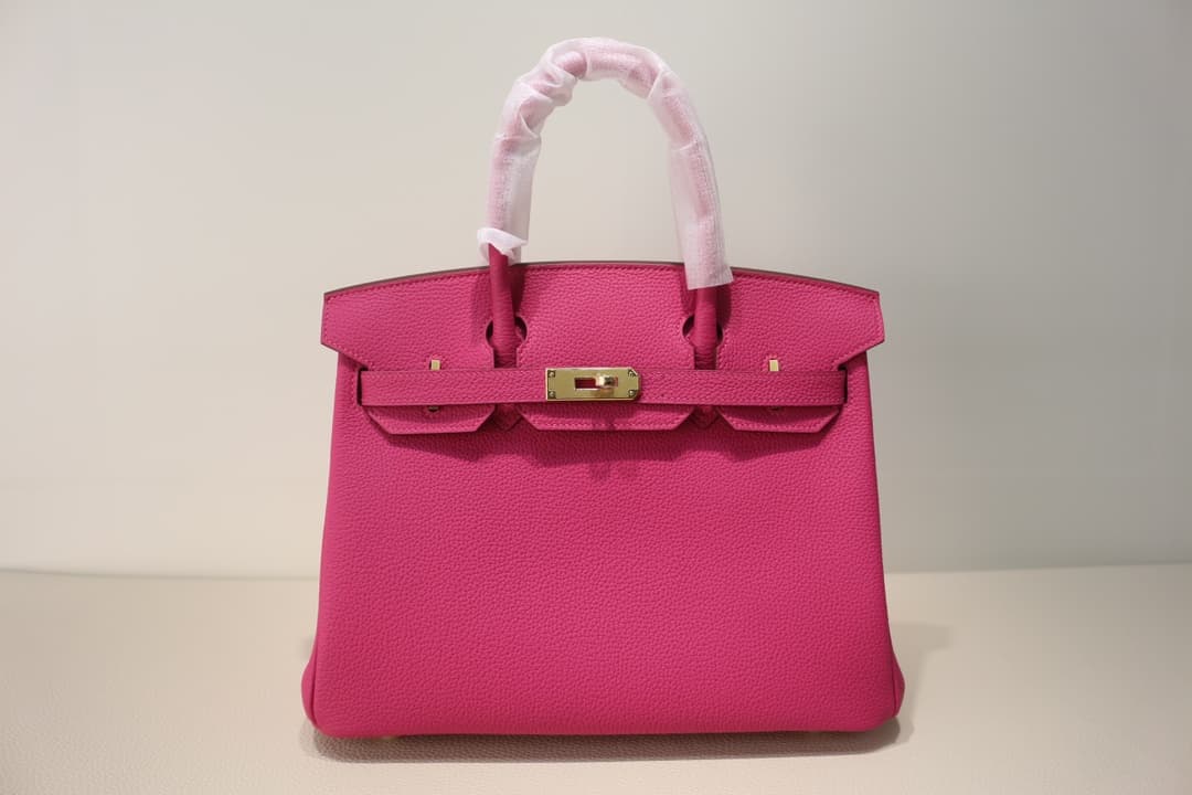 Hermes Birkin 25/30/35cm Bag Togo Leather In Fushsia WAX High