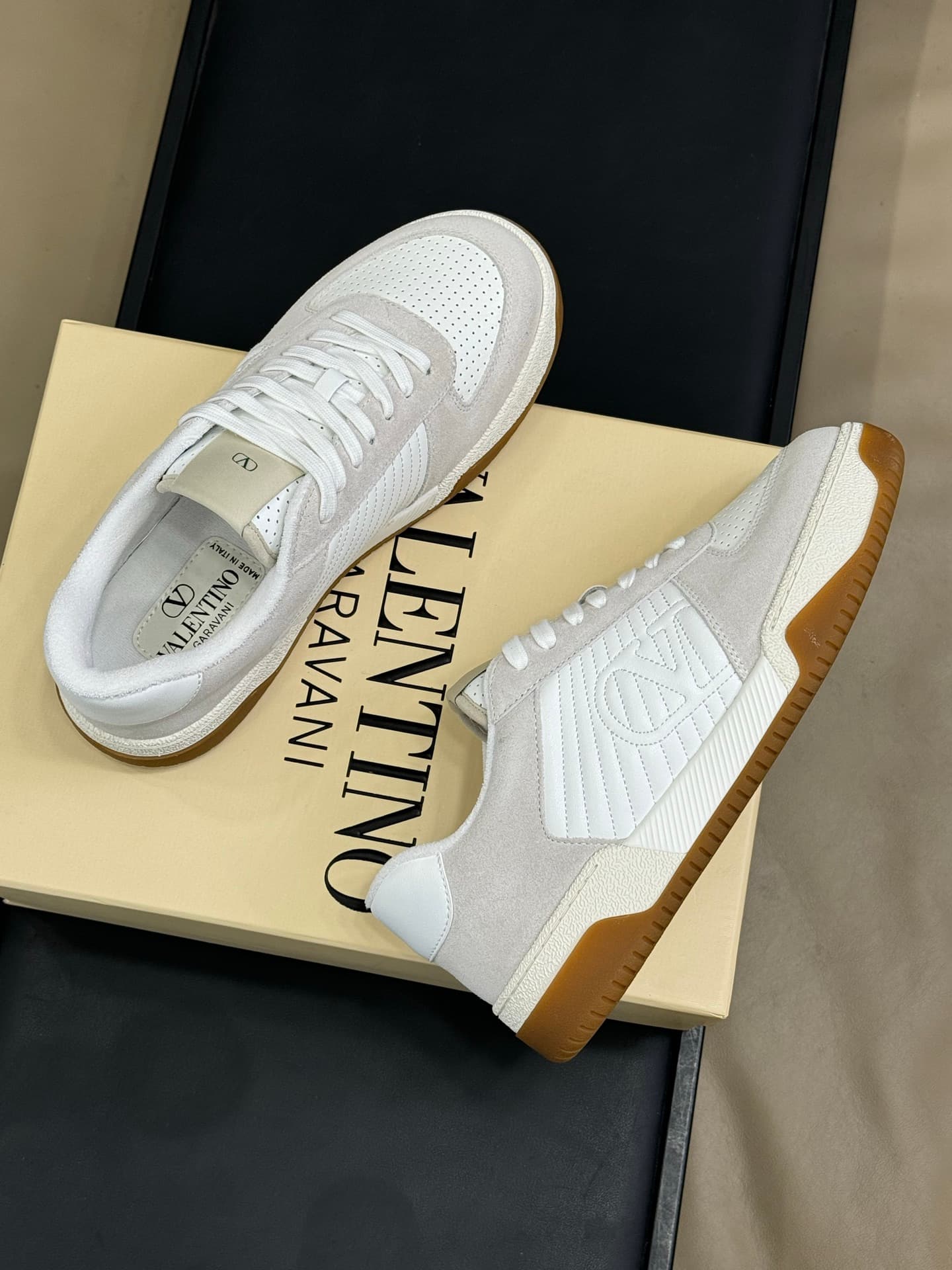 Valentino Sparry Sneaker In Split Shoes Men Women