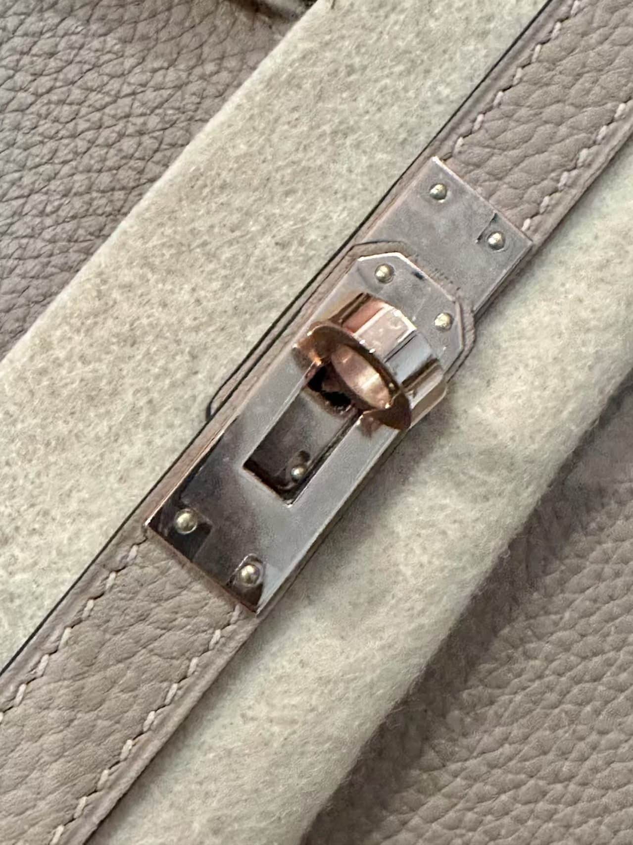 Hermes Birkin 25/30/35cm Bag Togo Leather Rose Gold Metal WAX High Customizing Style