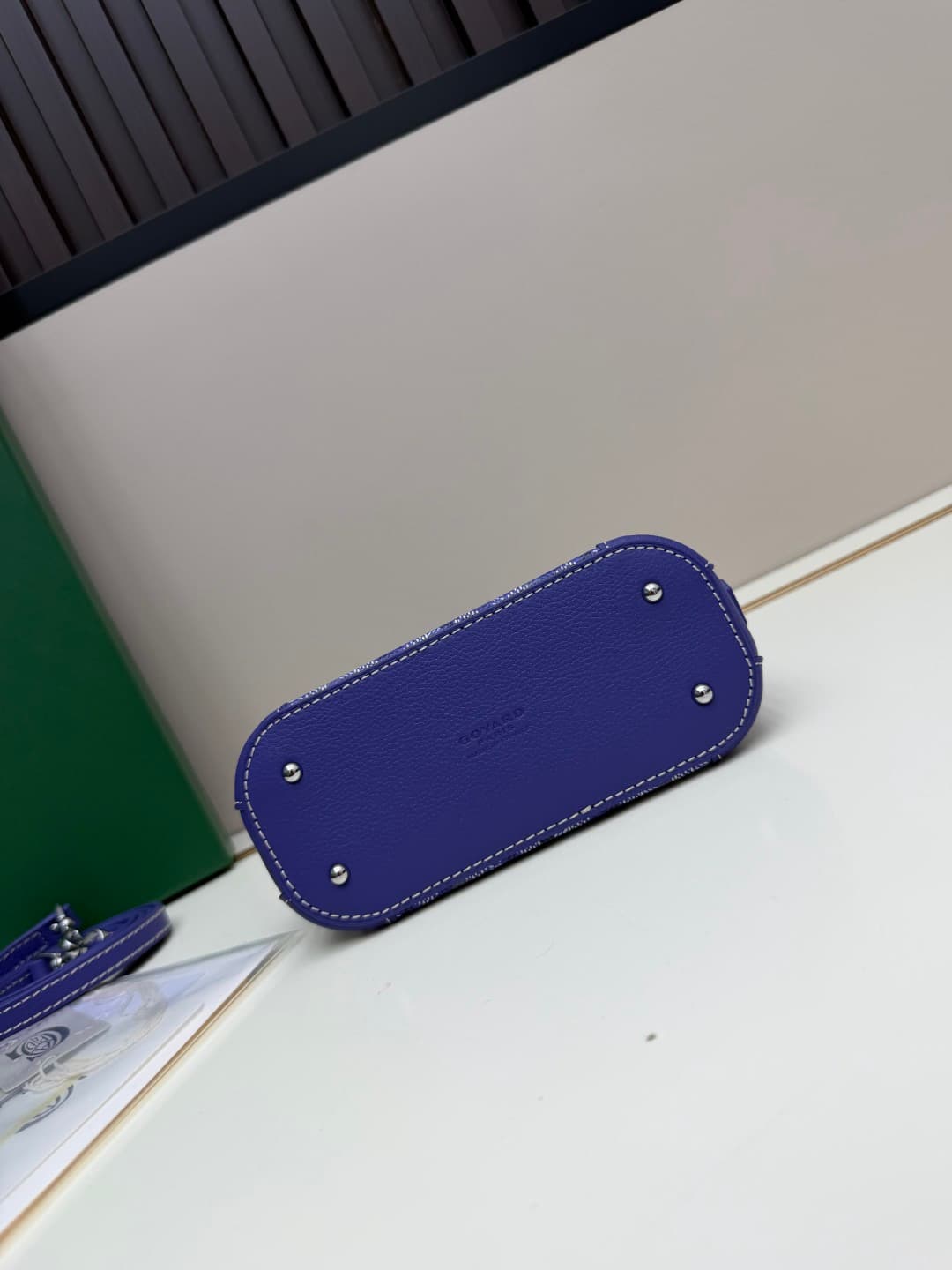 Goyard Vendôme Nano bag in Goyardine coated canvas Blue High