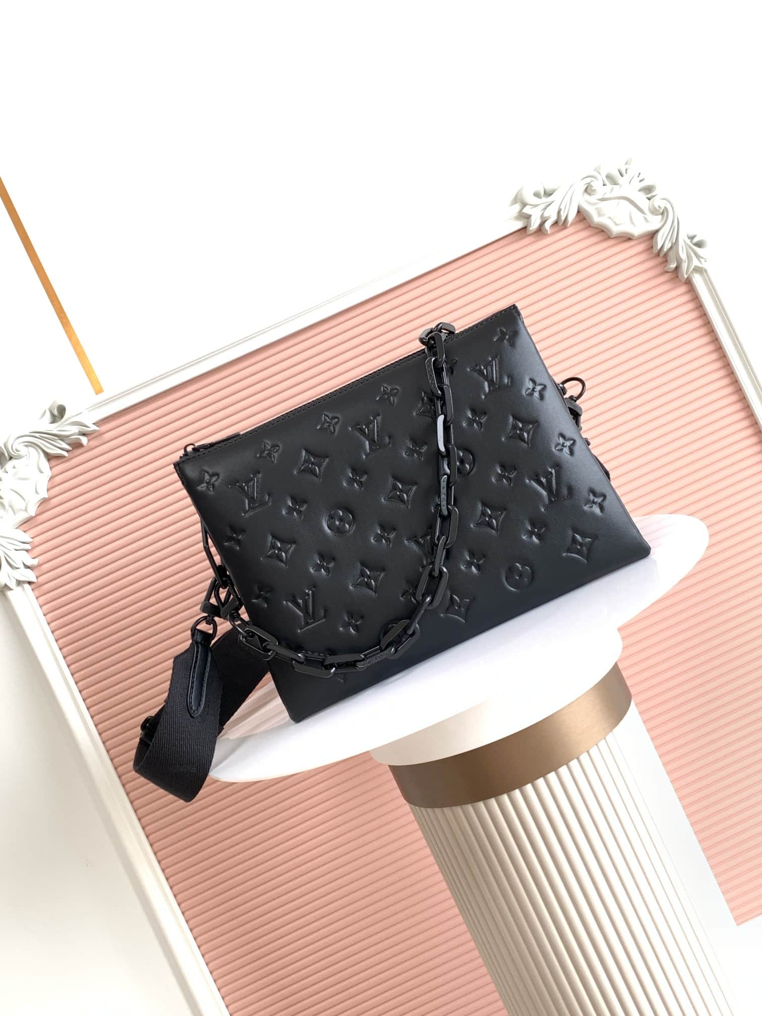 Louis Vuitton Coussin PM All Black Matte lamb leather M11370 High