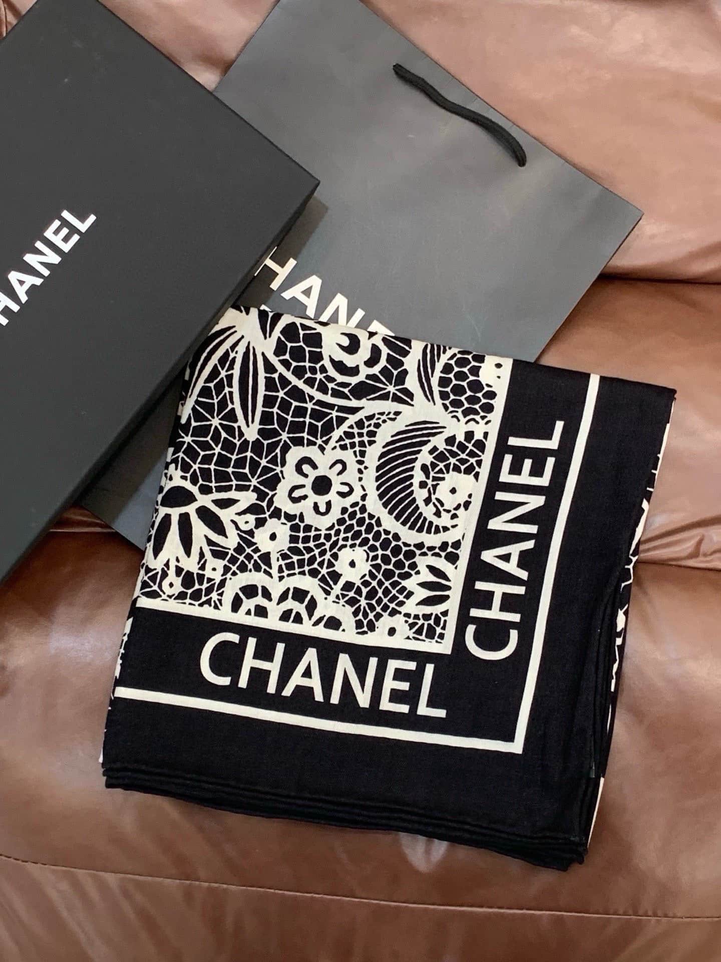 Chanel silk scarf