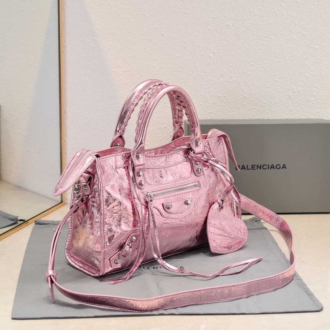 WOMEN'S LE CITY SMALL BAG Lambskin & Silver Metal High