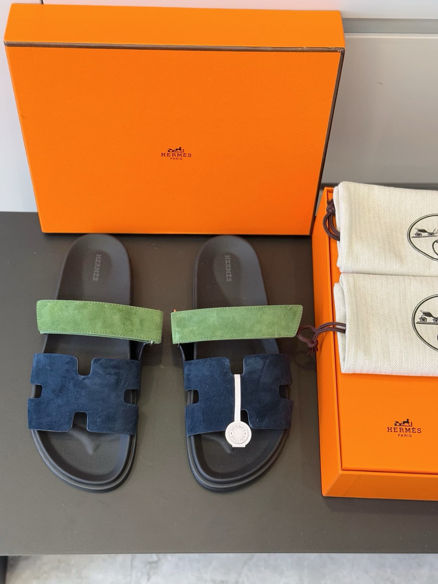 Hermès Chypre braided suede sandals Women Men