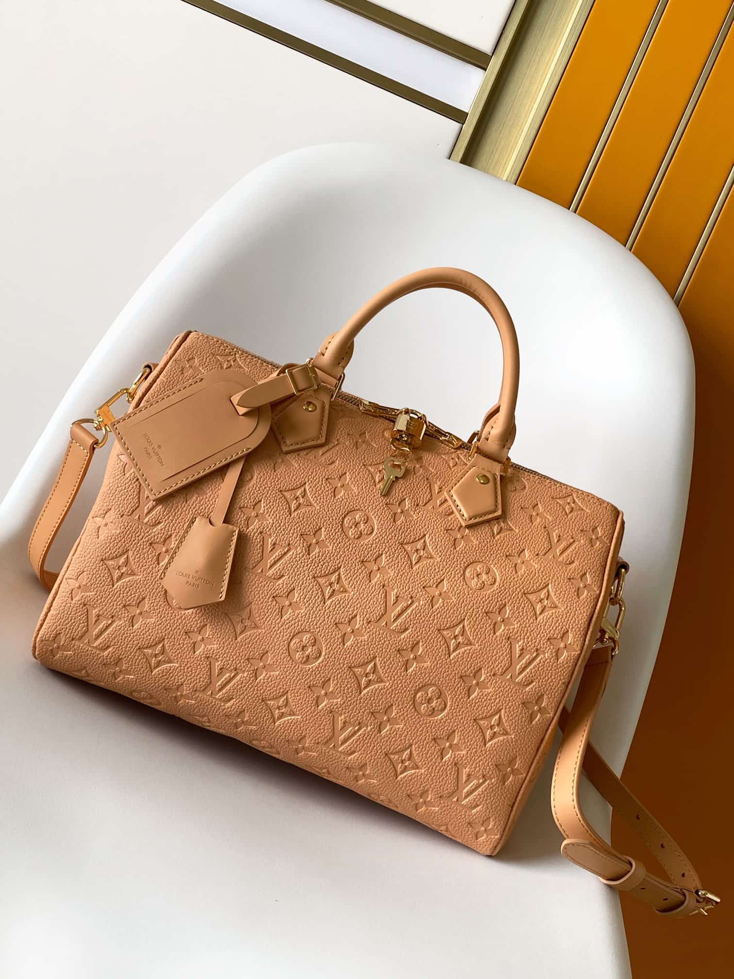 Louis Vuitton Speedy Soft 30 Monogram Empreinte Leather M11323 High