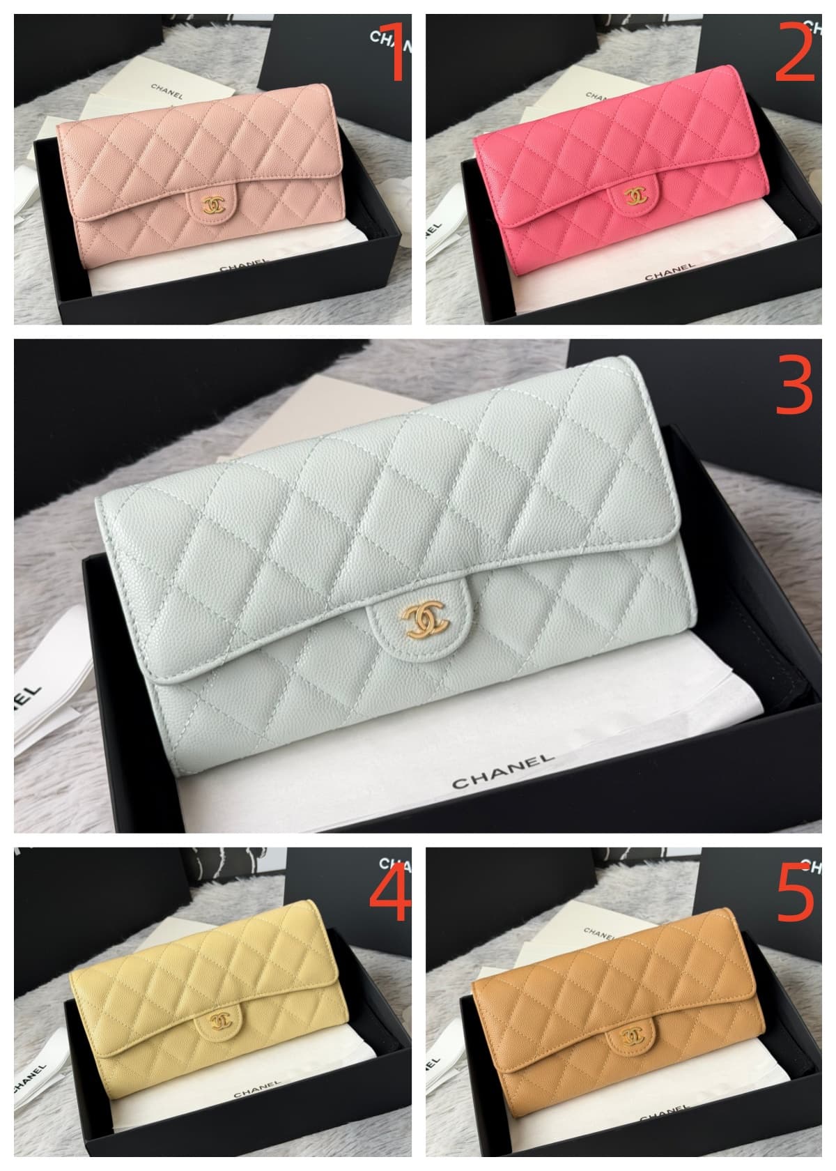Chanel Classic Flap Long Wallet A80758 A