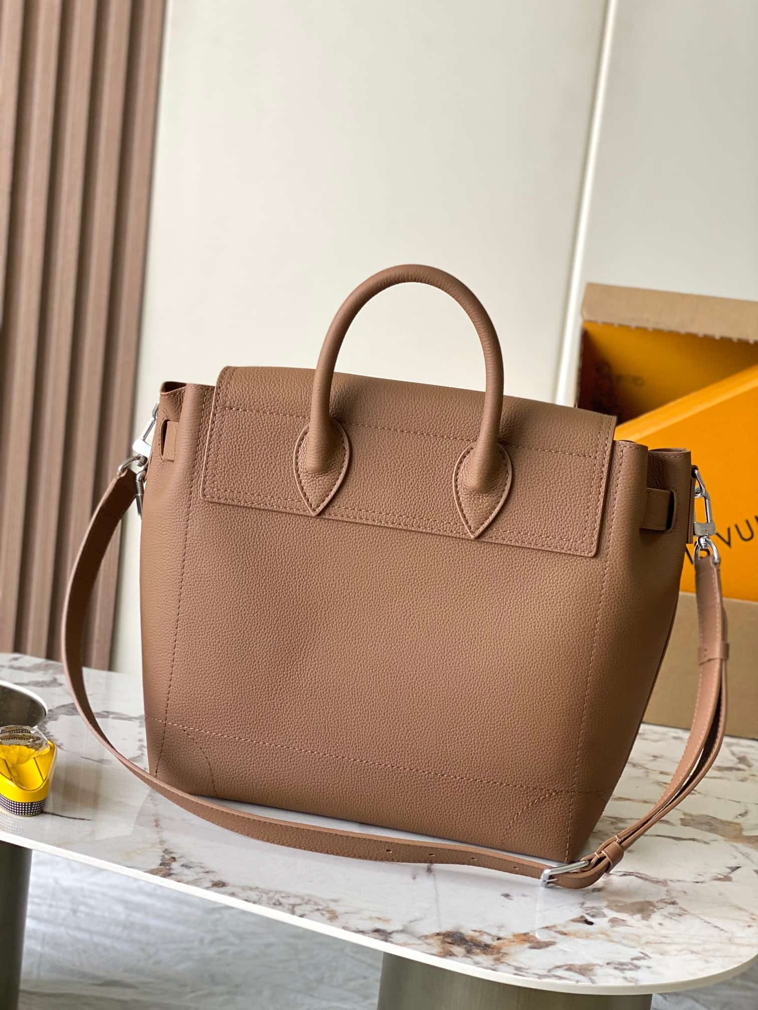 Louis Vuitton Steamer 30 Tan LV Touch calfskin leather M26758 TOP