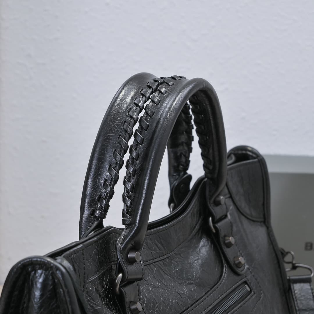 WOMEN'S LE CITY Medium Bag Black Metal Black High