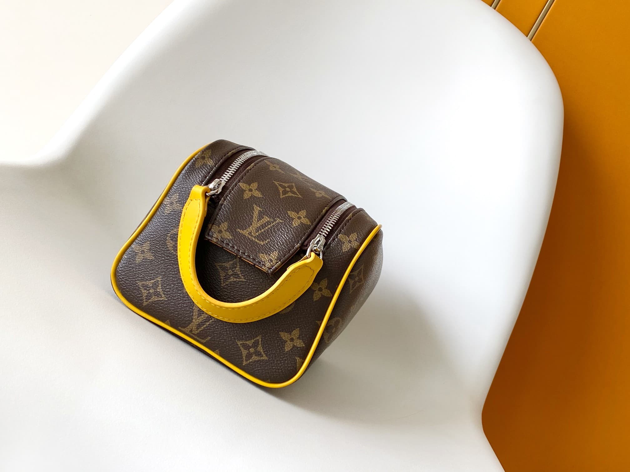 Louis Vuitton Dopp Kit Safran Yellow Monogram Macassar coated canvas M12643 High