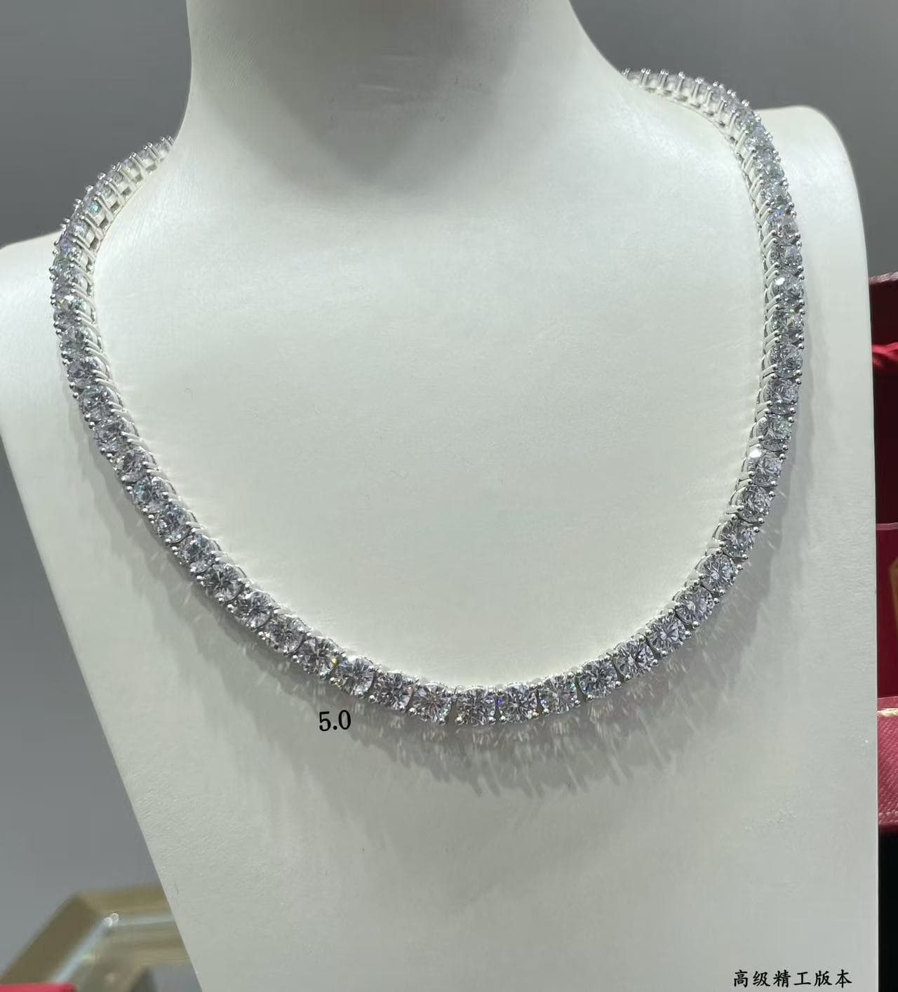 Cartier Necklace Hand-set high carbon diamonds 21754