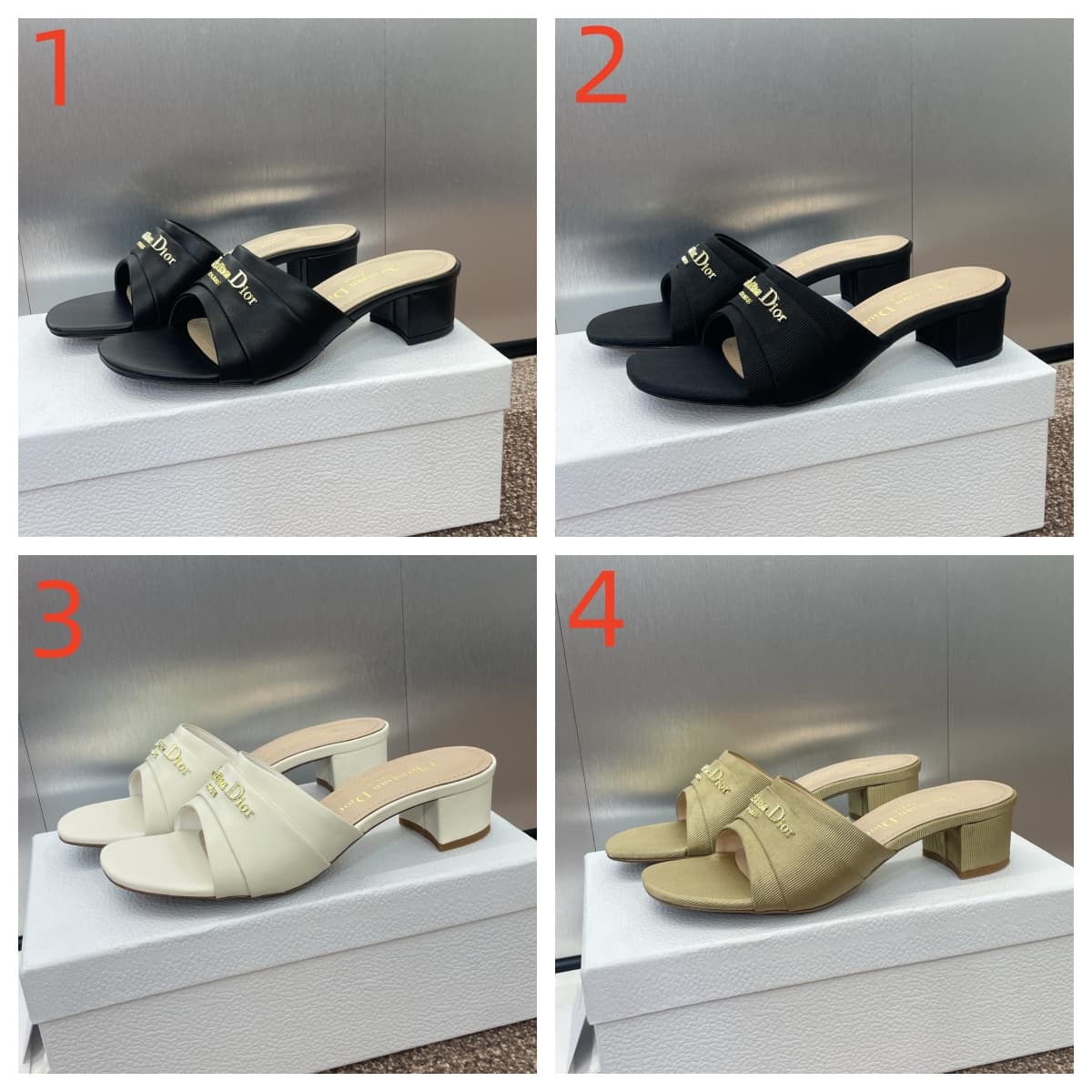 Dior My Dior Heeled Slide Shoes Women