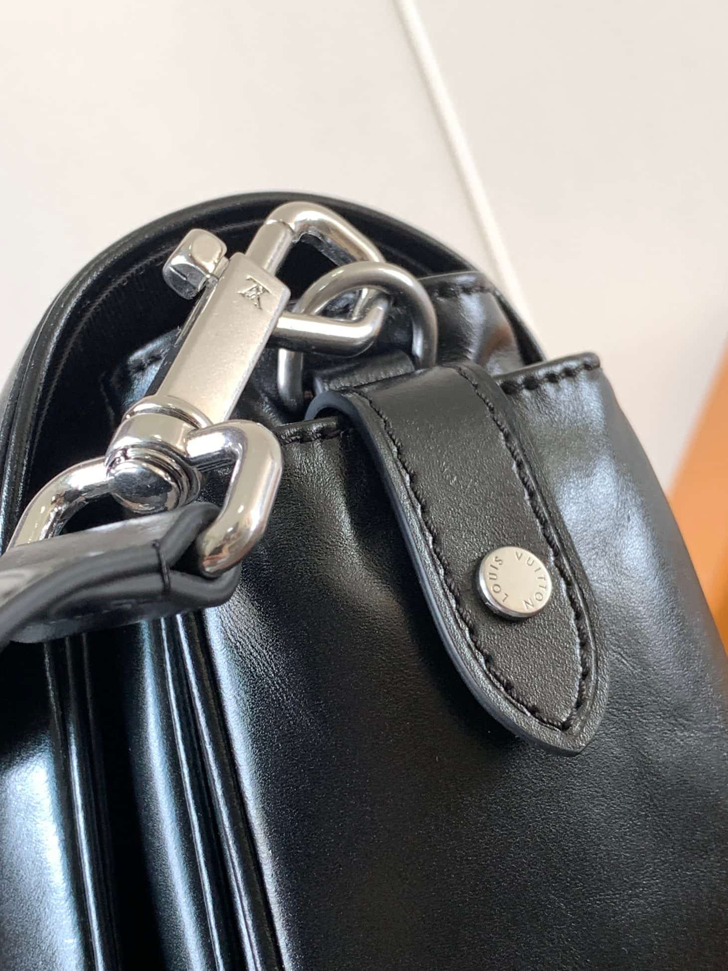 Louis Vuitton Cargo Wearable Wallet Black Calf leather M13989 High