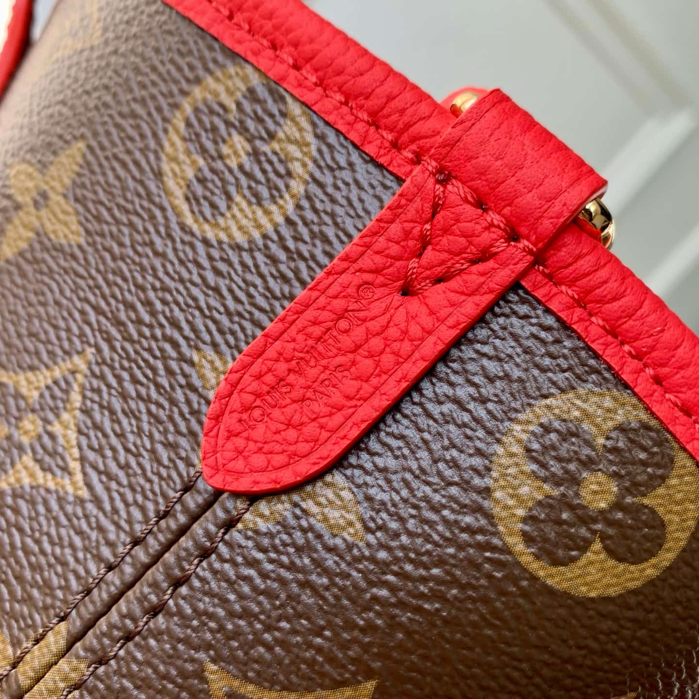 Louis Vuitton Neverfull Inside Out BB Monogram/Sari Red M28318 High