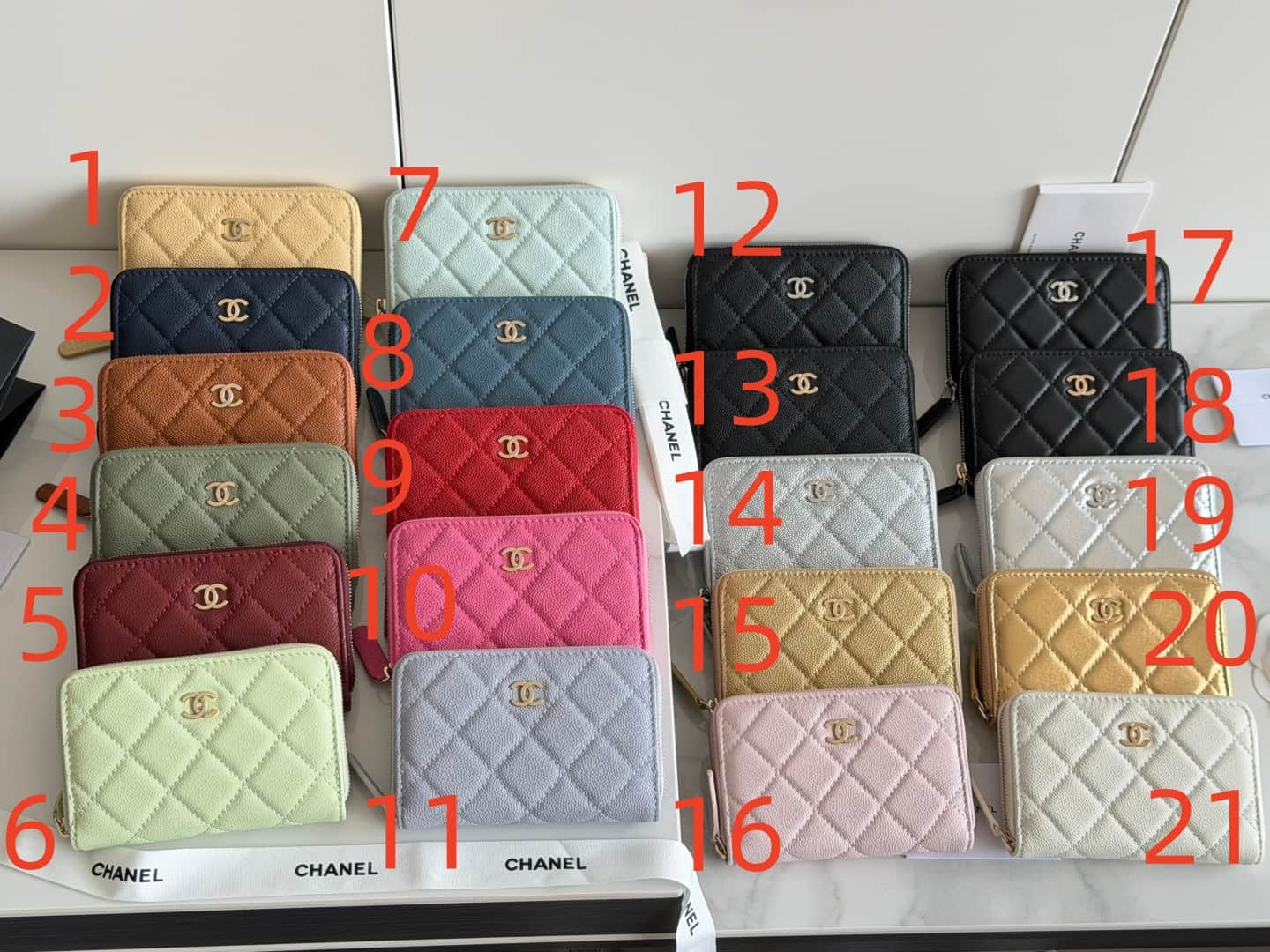 Chanel Zip Coin Purse Grained Calfskin & Gold-Tone Metal AP3686 High