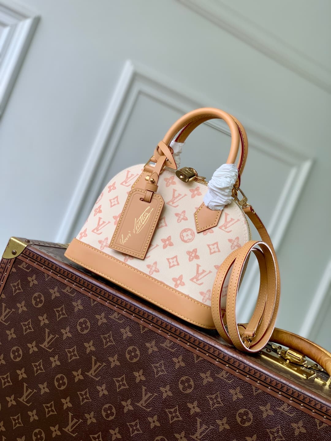 Louis Vuitton Alma BB handbag Monogram canvas in beige M27525 high