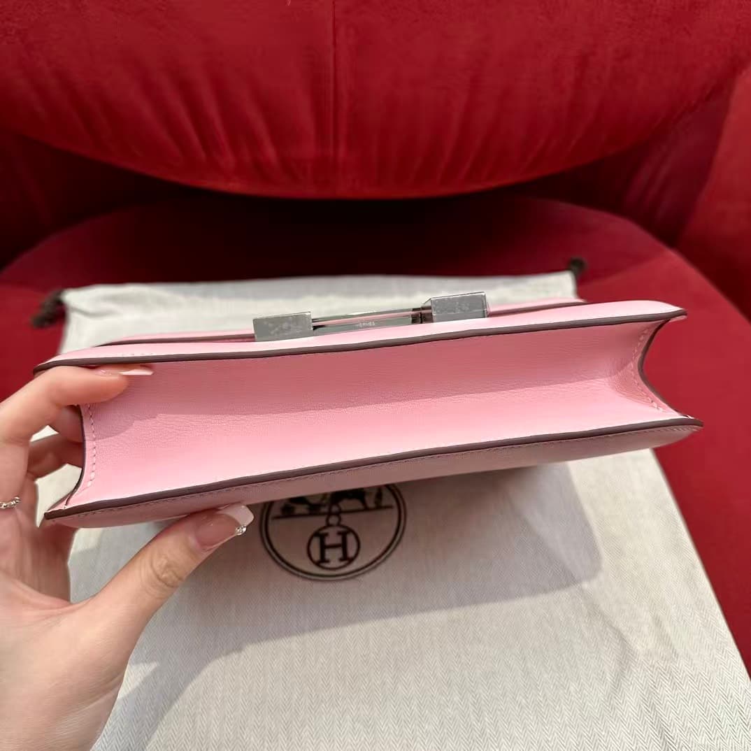 Hermes Constance 24 Rose Sakura Swift  Leather WAX High Customizing Style