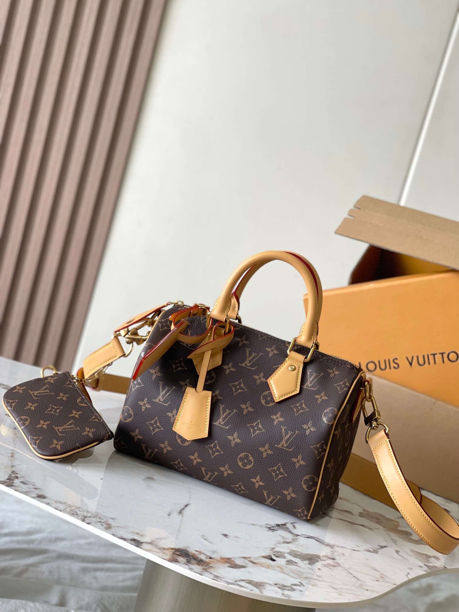 Louis Vuitton Speedy P9 Bandoulière 25 Soft calfskin Monogram Leather M24443 Monogram TOP