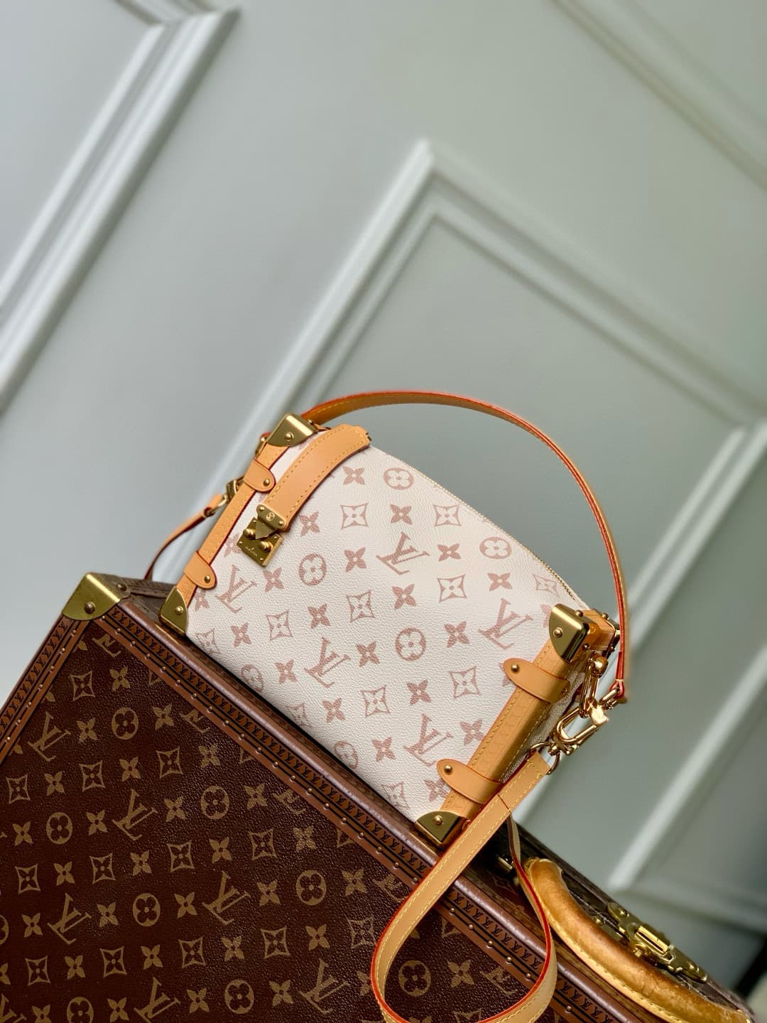 Louis Vuitton Side Trunk MM Monogram Dune coated canvas M26287 High
