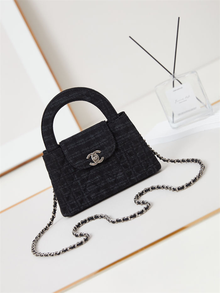 Chanel MINI SHOPPING BAG AS4416 Printed Denim A