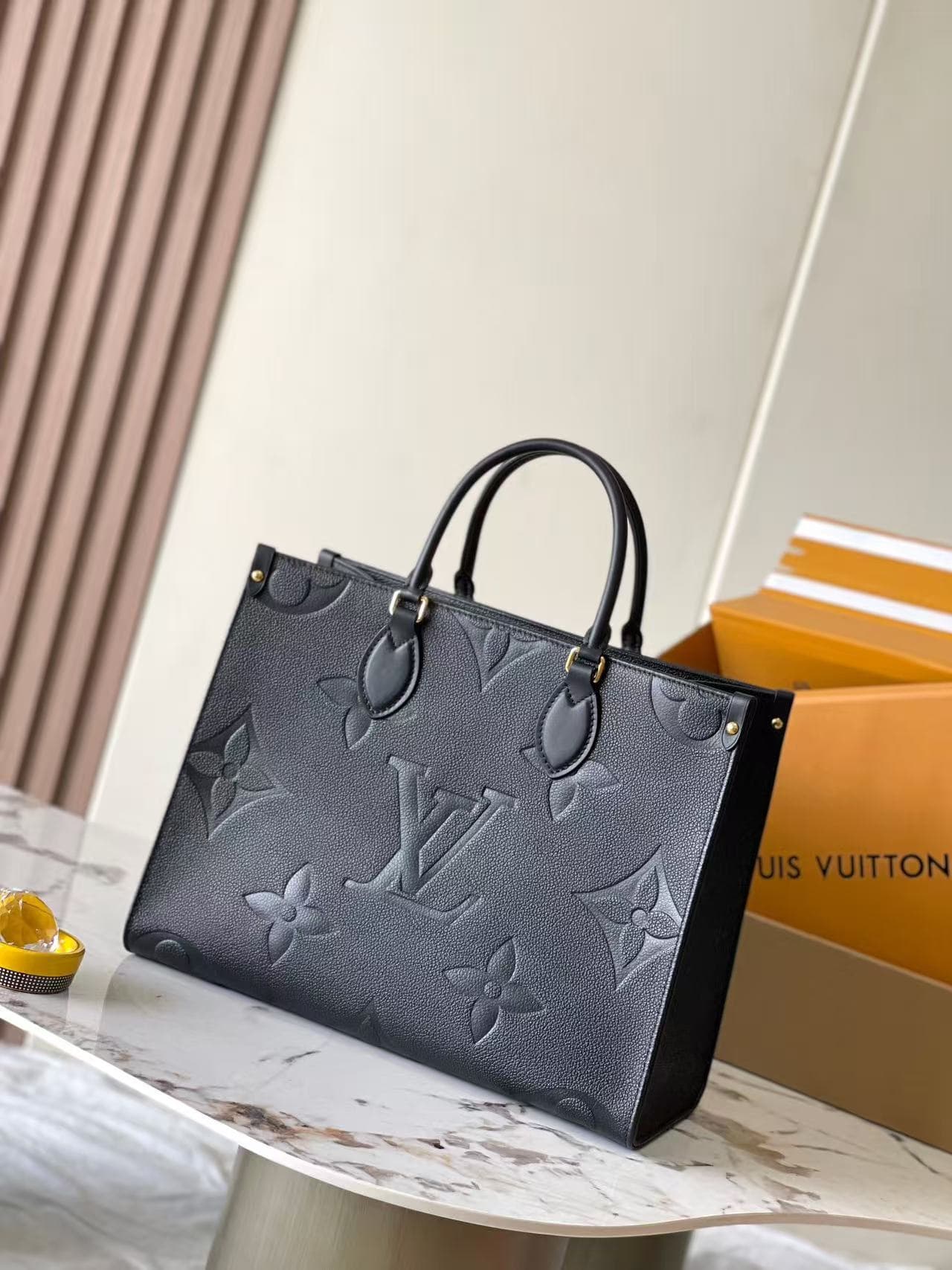 Louis Vuitton ONTHEGO MM Monogram Empreinte Black High