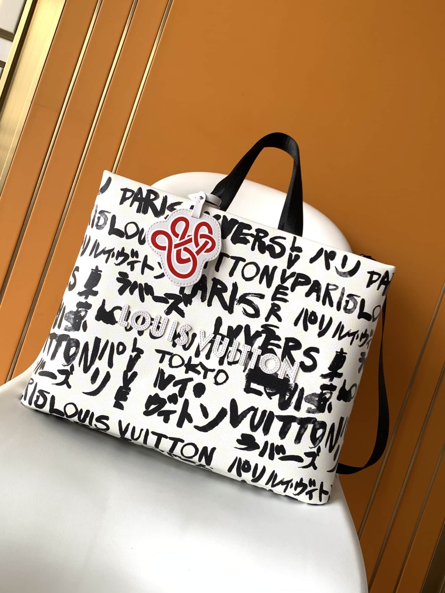 Louis Vuitton Shopper Tote MM cowhide leather N40797 High