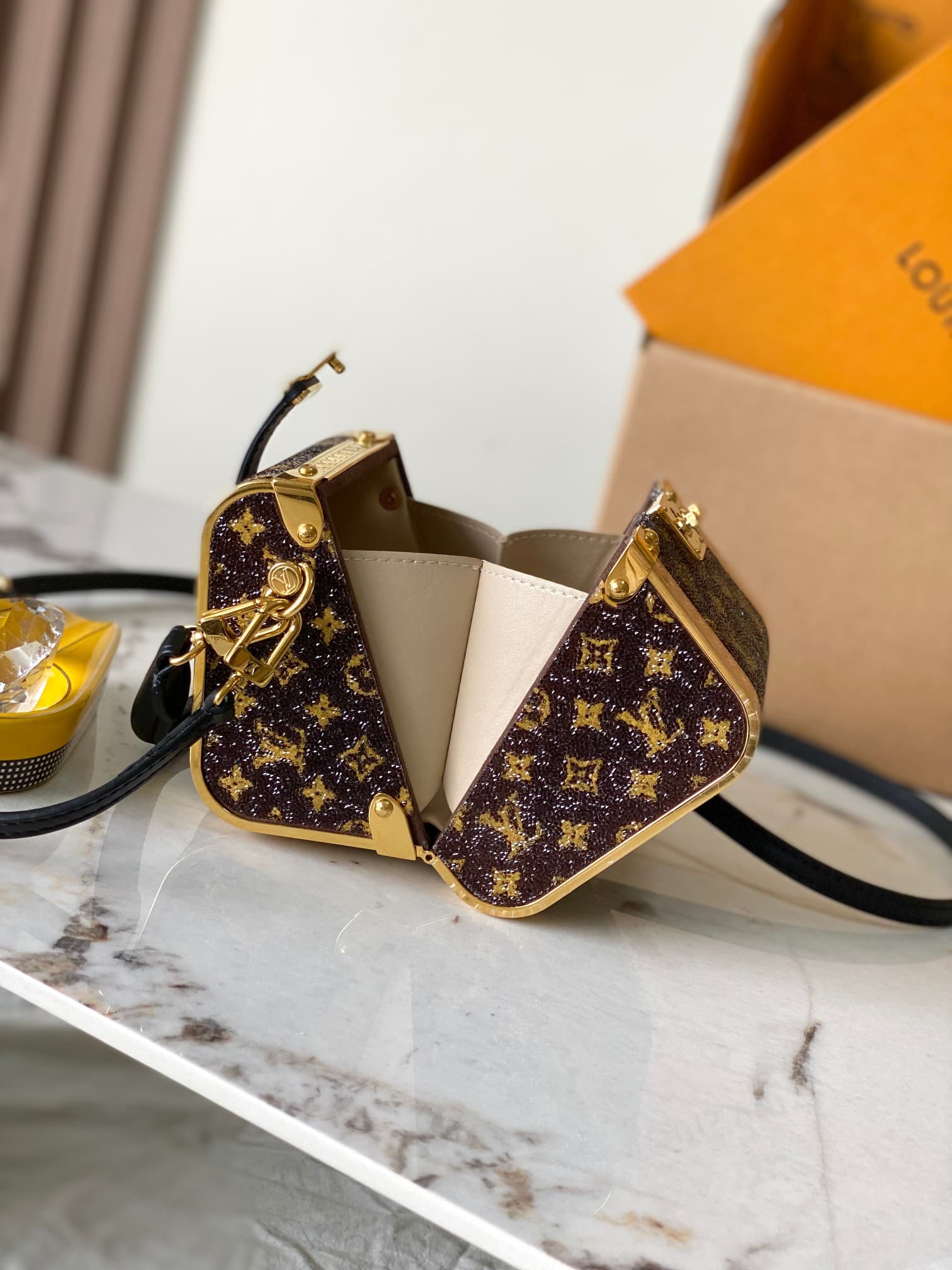 Louis Vuitton Treasure Box Crystals on textile Cowhide-leather and metallic trim M83089 TOP