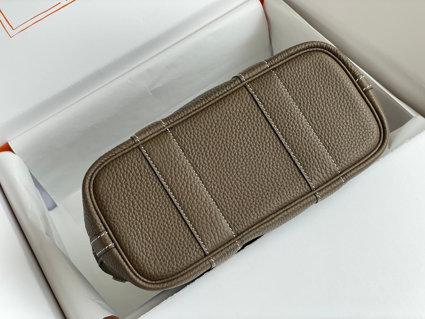 Hermes Garden Party 23 bag in Etoupe Togo Leather WAX High